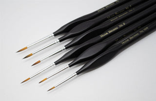 Major Brushes Triangular Grip Model Painting Brush Set of 6