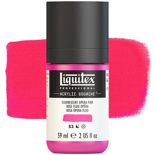 Liquitex Acrylic Gouache Paint 59ml - Fluorescent Opera Pink