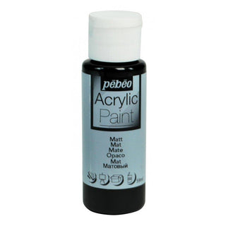 Pebeo Acrylic Paint 59ml Bottles - Matt Black