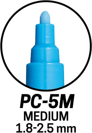 POSCA PC-5M Creative Paint Markers Blue Tones Set