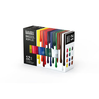 Liquitex Basics Acrylic Paint Set 12 x 118ml