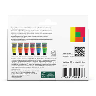 Winsor & Newton Galeria Acrylic Fluorescent Set 6 x 20ml
