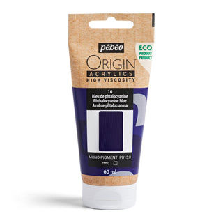 Pebeo Origin High Viscosity Acrylic 60ml - Phthalocyanine Blue