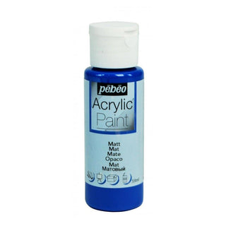 Pebeo Acrylic Paint 59ml Bottles - Matt King Blue
