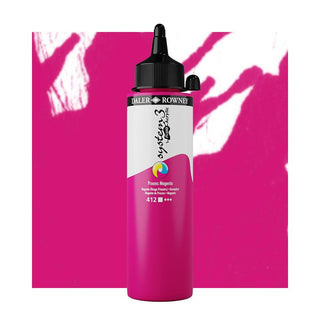 Daler Rowney System 3 Fluid Acrylic 250ml - 412 Process Magenta