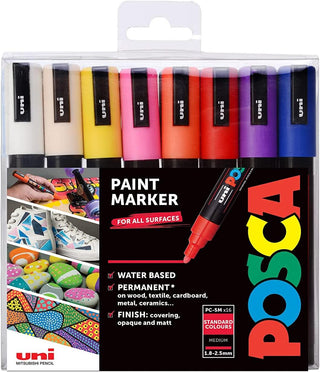 POSCA PC-5M Paint Markers Set 16 Standard Colours
