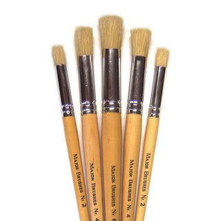 Major Brushes Stencil Brushes Pack of 5