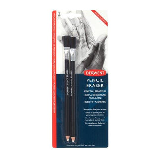 Derwent Pencil Eraser with Brush 2 Pack