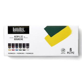 Liquitex Professional Acrylic Gouache Primaries Set 6 x 22ml