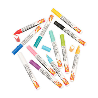 Royal & Langnickel 2mm Reversible Tip Acrylic Markers Primary Set 12pc
