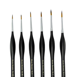 Major Brushes Triangular Grip Detail Brush Set of 6