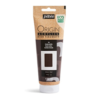 Pebeo Origin High Viscosity Acrylic 120ml - Burnt Umber