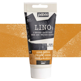 Pebeo LINO Water Based Printmaking Ink 80ml - 09 Yellow Ochre