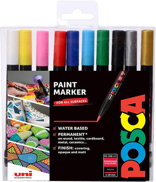 POSCA PCF-350 Markers Standard Colours Set of 10