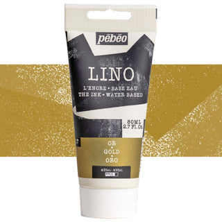 Pebeo LINO Water Based Printmaking Ink 80ml - 17 Gold