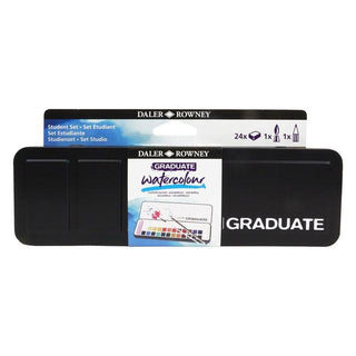 Daler Rowney Graduate Watercolour 24 Half Pan Student Set