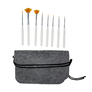 Studio 22 Miniature Detail Brush Set in Felt Wallet