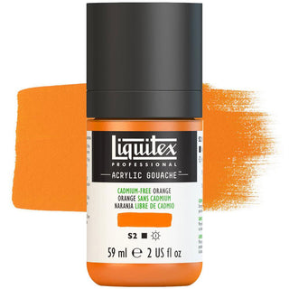 Liquitex Acrylic Gouache Paint 59ml - Cadmium-Free Orange