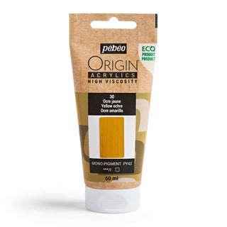 Pebeo Origin High Viscosity Acrylic 60ml - Yellow Ochre