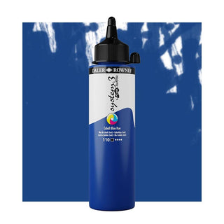 Daler Rowney System 3 Fluid Acrylic 250ml - 110 Cobalt Blue Hue