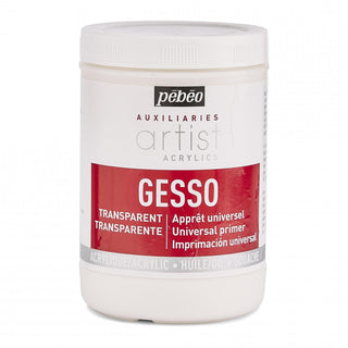 Pebeo Artist Acrylic Auxiliaries Transparent Gesso 1L
