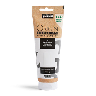 Pebeo Origin High Viscosity Acrylic 120ml - Mixing White