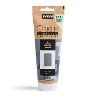 Pebeo Origin High Viscosity Acrylic 120ml - Neutral Grey