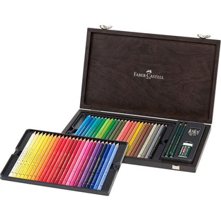 Faber-Castell Polychromos Colour Pencils Wooden Box 48 Set