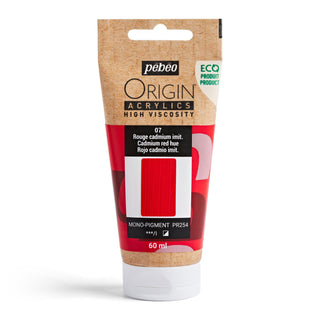Pebeo Origin High Viscosity Acrylic 60ml - Cadmium Red Hue