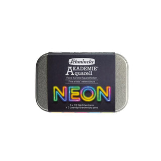 Schmincke Akademie Aquarell Watercolour Neon Set 5 x Half Pans