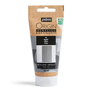 Pebeo Origin High Viscosity Acrylic 60ml - Silver