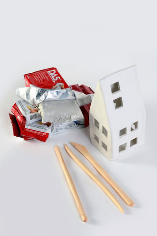 DAS Air Drying Clay 1kg x 2 Pack Bundle, White & Terracotta