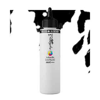 Daler Rowney System 3 Fluid Acrylic 250ml - 006 Zinc Mixing White