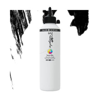 Daler Rowney System 3 Fluid Acrylic 500ml - 009 Titanium White