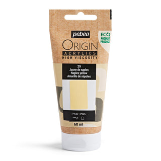 Pebeo Origin High Viscosity Acrylic 60ml - Naples Yellow