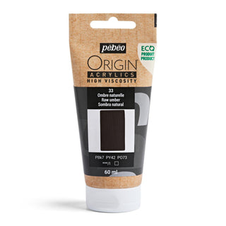 Pebeo Origin High Viscosity Acrylic 60ml - Raw Umber
