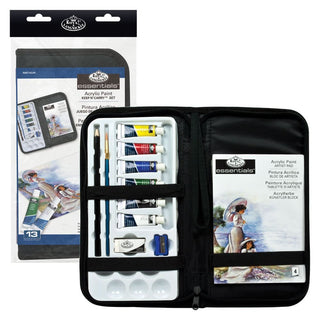 Royal & Langnickel Essentials Keep n Carry Acrylic Zip Case Set