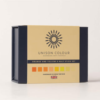 Unison Colour Soft Pastels Orange and Yellow Half Stick Mini 8 Set