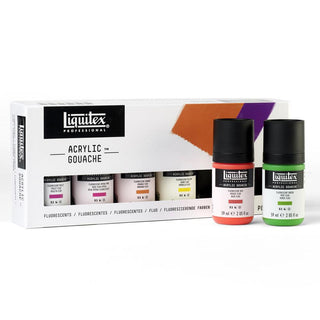 Liquitex Acrylic Gouache Fluorescents Set 6 x 59ml