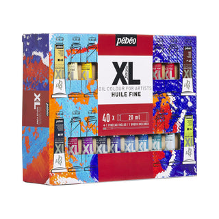 Pebeo Studio XL Fine Oil Set 40 x 20ml Tubes with Brush