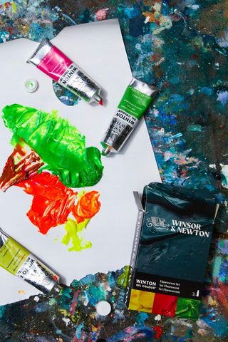 Winsor & Newton Winton Oil Colour Fluorescent Set 3 x 37ml