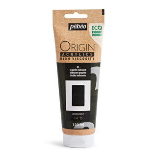 Pebeo Origin High Viscosity Acrylic 120ml - Iridescent Graphite