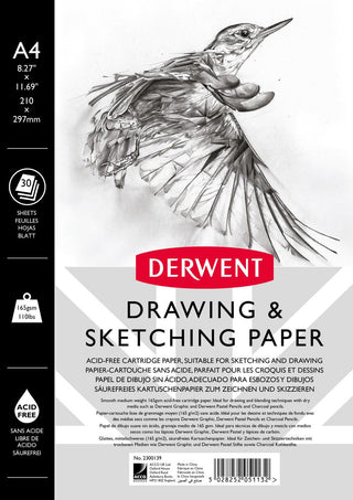 Derwent Drawing & Sketching Paper Pad A4