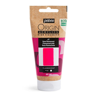 Pebeo Origin High Viscosity Acrylic 60ml - Fluorescent Pink