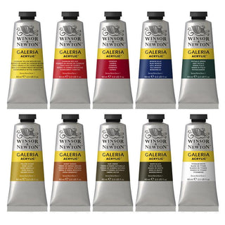 Winsor & Newton Galeria Acrylic Paint Tube Set 10 x 60ml