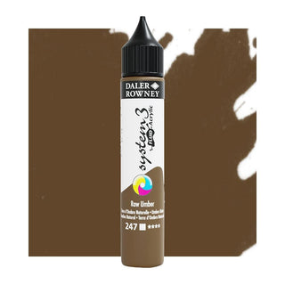 Daler Rowney System 3 Fluid Acrylic 29.5ml - 247 Raw Umber