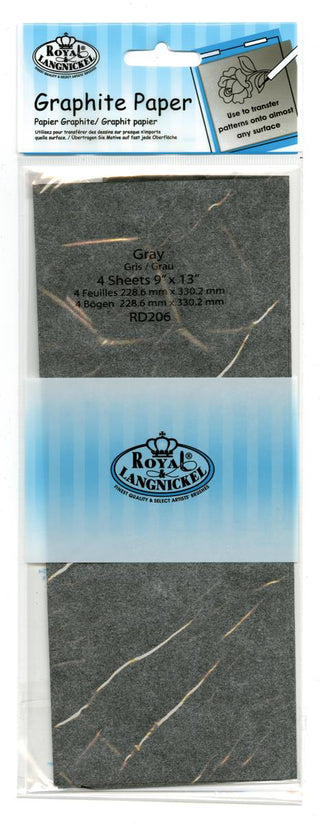 Royal & Langnickel Grey Graphite Paper 9 x 13" (4 Sheets)