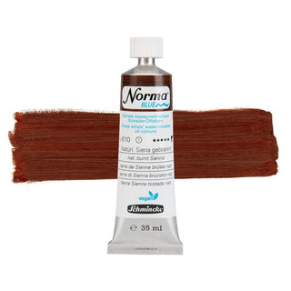 Schmincke Norma Blue Water-Mixable Oil 35ml - 610 Natural Burnt Sienna