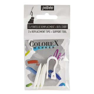 Pebeo Colorex Marker Replacement Tips Pack of 3