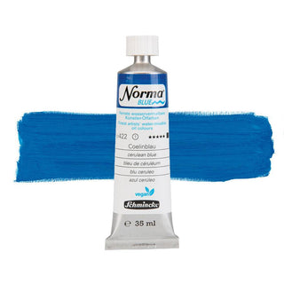 Schmincke Norma Blue Water-Mixable Oil 35ml - 422 Cerulean Blue